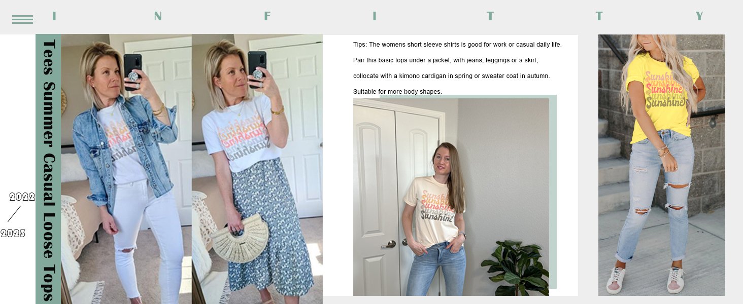 t shirts for women summer