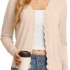 Women's Long Saonta V-Neck Button Down Cardigan Knit Shrugs Sweater