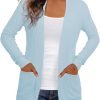 Women's Cardigans with Pockets Casual Lightweight Open Front Cardigan Sweaters for Women (S-2XL)
