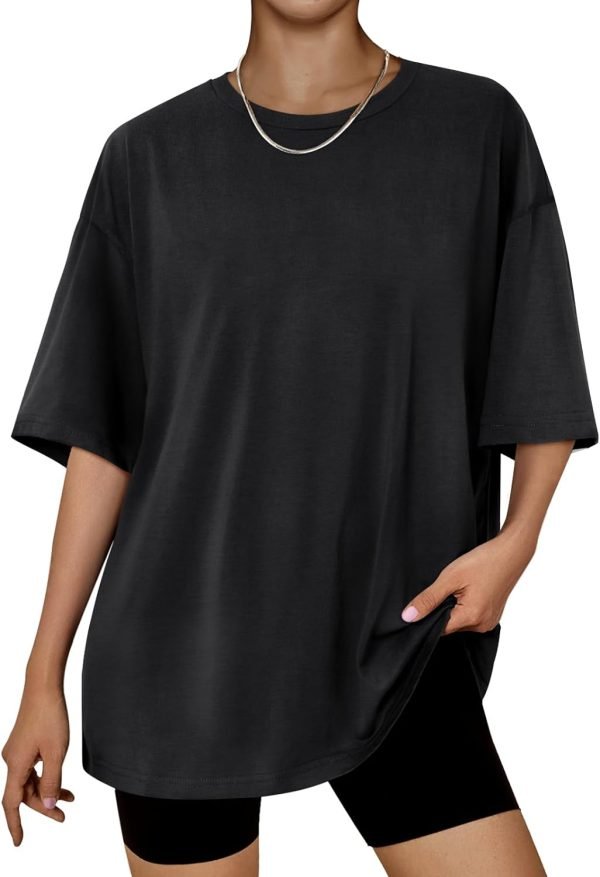 Trendy Queen Womens Fashion Workout T Shirts Athletic Plus Size Tops Summer Trendy Clothes 2024 Short Saonta Spring Tee