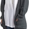 Women's Sweaters Boho Long Saonta Open Front Chunky Cable Knit Cardigan