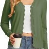 Women's Long Saonta V-Neck Button Down Cardigan Knit Shrugs Sweater