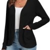 Women's Lightweight Cardigan with Pockets Long Saonta Open Front Cardigan for Women