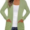 Women's Cardigans with Pockets Casual Lightweight Open Front Cardigan Sweaters for Women (S-2XL)