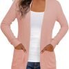 Women's Cardigans with Pockets Casual Lightweight Open Front Cardigan Sweaters for Women (S-2XL)