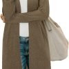 Women's Open Front Cardigan Shirt with Pockets Long Saonta Lightweight Coat