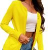 61SNCqRrJFS._AC_SL1500 Women's Button Down Crew Neck Long Saonta Soft Knit Cardigan Sweaters