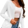 61TMTtX4r4S._AC_SL1500 Women's Button Down Crew Neck Long Saonta Soft Knit Cardigan Sweaters