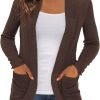 Women's Cardigans with Pockets Casual Lightweight Open Front Cardigan Sweaters for Women (S-2XL)