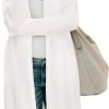 Women's Open Front Cardigan Shirt with Pockets Long Saonta Lightweight Coat