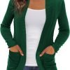 Women's Cardigans with Pockets Casual Lightweight Open Front Cardigan Sweaters for Women (S-2XL)