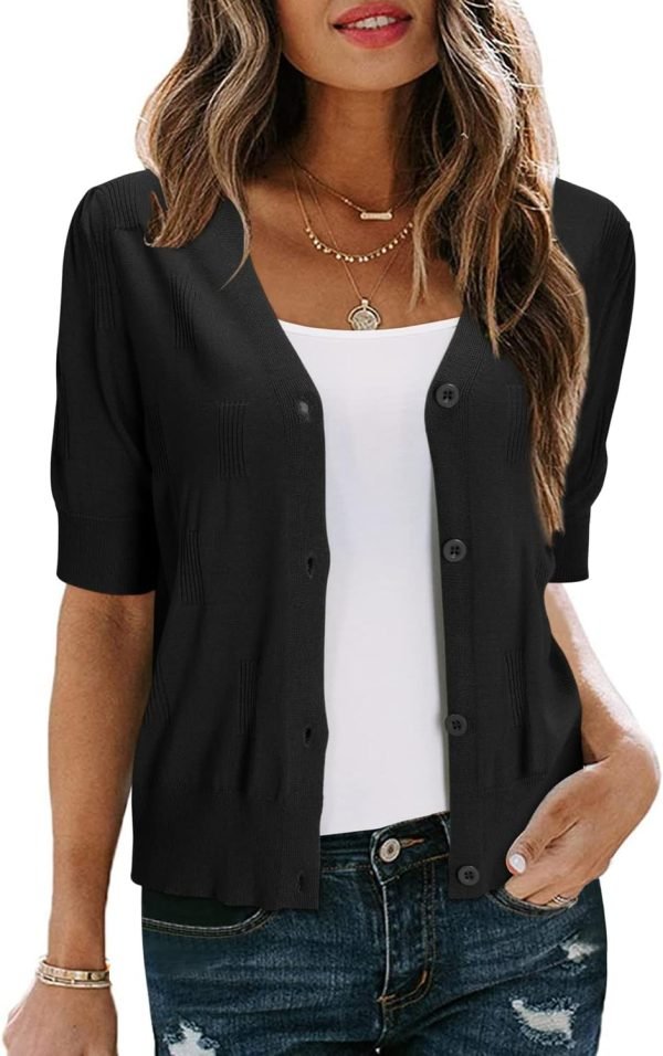 Womens Cardigans Summer 2024 Cropped Lightweight Short Saonta Bolero Shrugs Sweater Cozy Clouds