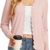 Women's Long Saonta V-Neck Button Down Cardigan Knit Shrugs Sweater