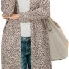 Women's Open Front Cardigan Shirt with Pockets Long Saonta Lightweight Coat