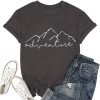 Women Mountain Adventure Workout Tanks Hiking Camping Graphic Athletic Saonta Funny Tee Tops