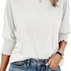 Women's 2024 Fashion Tops 3/4 Saonta T-Shirts Cute Crewneck Basic Business Tees Blouses