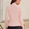 Women's Casual Draped Open Front Cropped Cardigan Long Saonta Sweater Peplum Knit Outwear