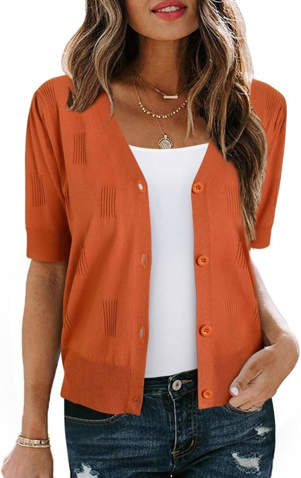 Womens Cardigans Summer 2024 Cropped Lightweight Short Saonta Bolero Shrugs Sweater Cozy Clouds
