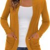 Women's Cardigans with Pockets Casual Lightweight Open Front Cardigan Sweaters for Women (S-2XL)