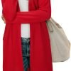 Women's Open Front Cardigan Shirt with Pockets Long Saonta Lightweight Coat