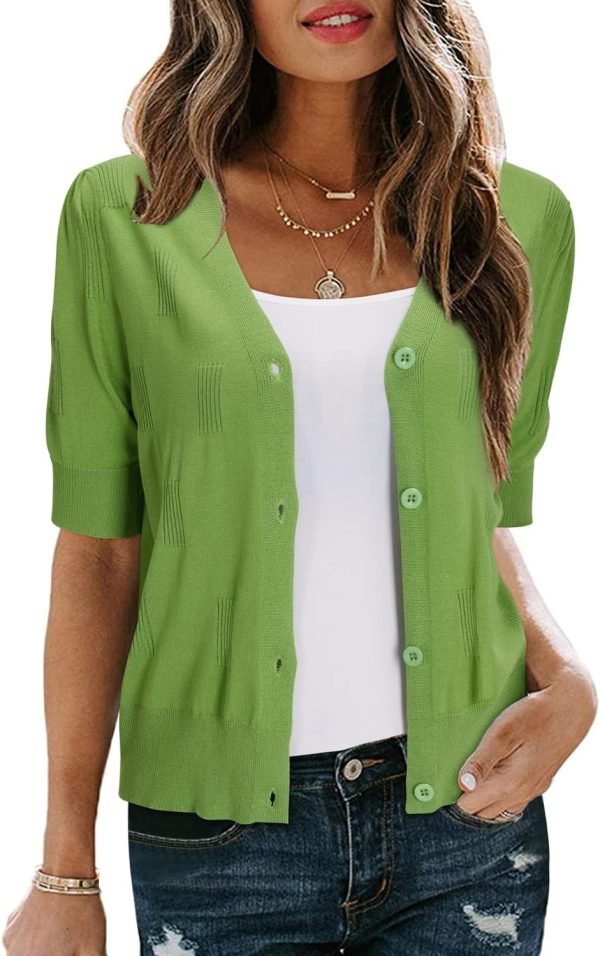 Womens Cardigans Summer 2024 Cropped Lightweight Short Saonta Bolero Shrugs Sweater Cozy Clouds