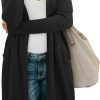 Women's Open Front Cardigan Shirt with Pockets Long Saonta Lightweight Coat