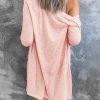 Women's Open Front Lightweight Cardigan Long Saonta Button Down Loose Outwear