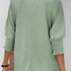 Women's 2024 Fashion Tops 3/4 Saonta T-Shirts Cute Crewneck Basic Business Tees Blouses