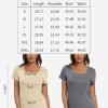 Womens Tops Casual Spring Summer Tshirts 2024 Short Saonta Square Neck Basic Tee Outfits