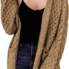 Women's 2024 Fashion Casual Open Front Long Saonta Chunky Cable Knit Cardigans Sweaters Outerwear Coats with Pockets