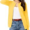 Women's Classic Long Saonta Knit Cardigan Sweaters Casual Open Front Button Down Cardigan S-3XL