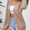 Women's Crochet Cardigan Sweater Long Saonta Open Front Lightweight Boho Cover Up Summer Knit Cardigans