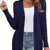 Women's Sweaters Boho Long Saonta Open Front Chunky Cable Knit Cardigan