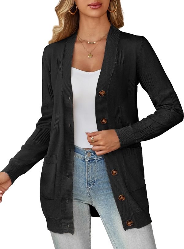 Women's Sweaters Boho Long Saonta Open Front Chunky Cable Knit Cardigan