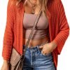Summer Lightweight Cardigan 2024 Spring Fashion 3/4 length Saonta Hollow-Out Knit Beach Cover Ups Cardigans