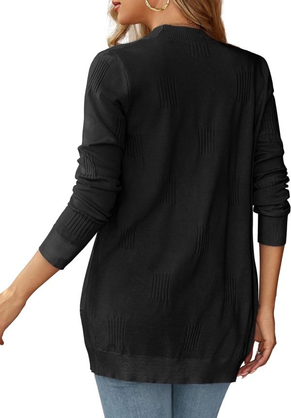 Women's Sweaters Boho Long Saonta Open Front Chunky Cable Knit Cardigan