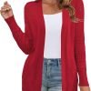 Women's Sweaters Boho Long Saonta Open Front Chunky Cable Knit Cardigan