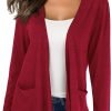 Cardigans for Women Loose Casual Long Saontad Open Front Breathable Cardigans with Pockets