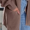 Womens Oversized Cardigans Soft Knit Cardigan Sweater with Pockets