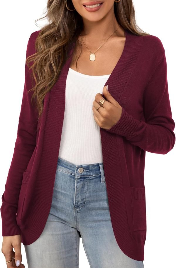 Women's Sweaters Boho Long Saonta Open Front Chunky Cable Knit Cardigan