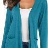 Cardigans for Women Loose Casual Long Saontad Open Front Breathable Cardigans with Pockets