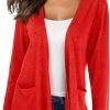 Cardigans for Women Loose Casual Long Saontad Open Front Breathable Cardigans with Pockets