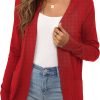 Women's Sweaters Boho Long Saonta Open Front Chunky Cable Knit Cardigan