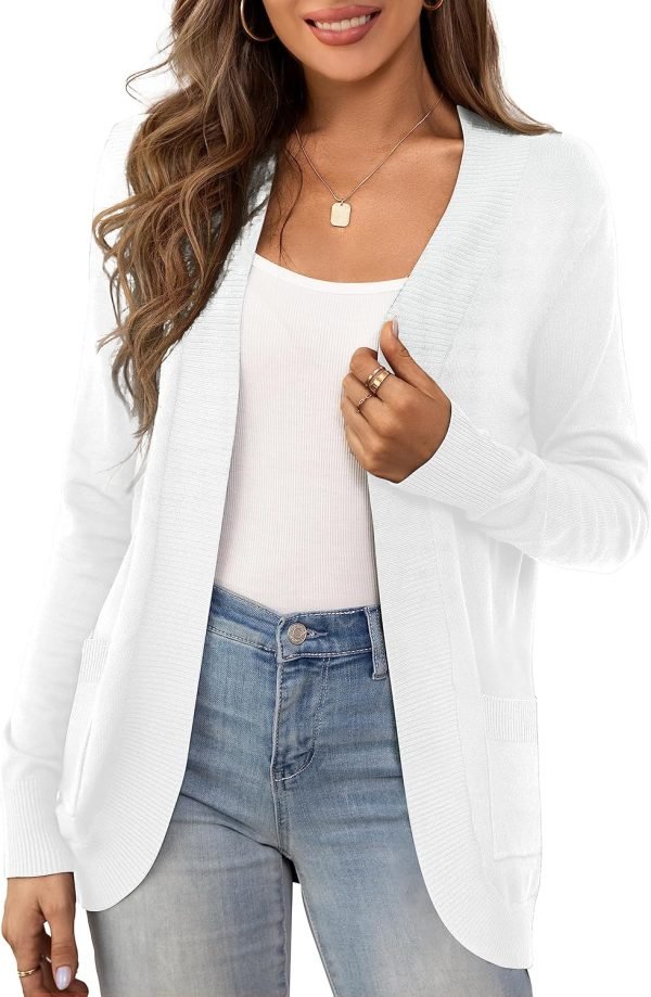 Women's Sweaters Boho Long Saonta Open Front Chunky Cable Knit Cardigan