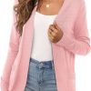 Women's Sweaters Boho Long Saonta Open Front Chunky Cable Knit Cardigan