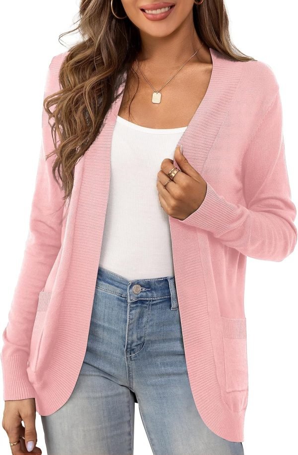 Women's Sweaters Boho Long Saonta Open Front Chunky Cable Knit Cardigan