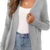 Women's Sweaters Boho Long Saonta Open Front Chunky Cable Knit Cardigan
