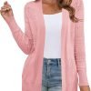 Women's Sweaters Boho Long Saonta Open Front Chunky Cable Knit Cardigan