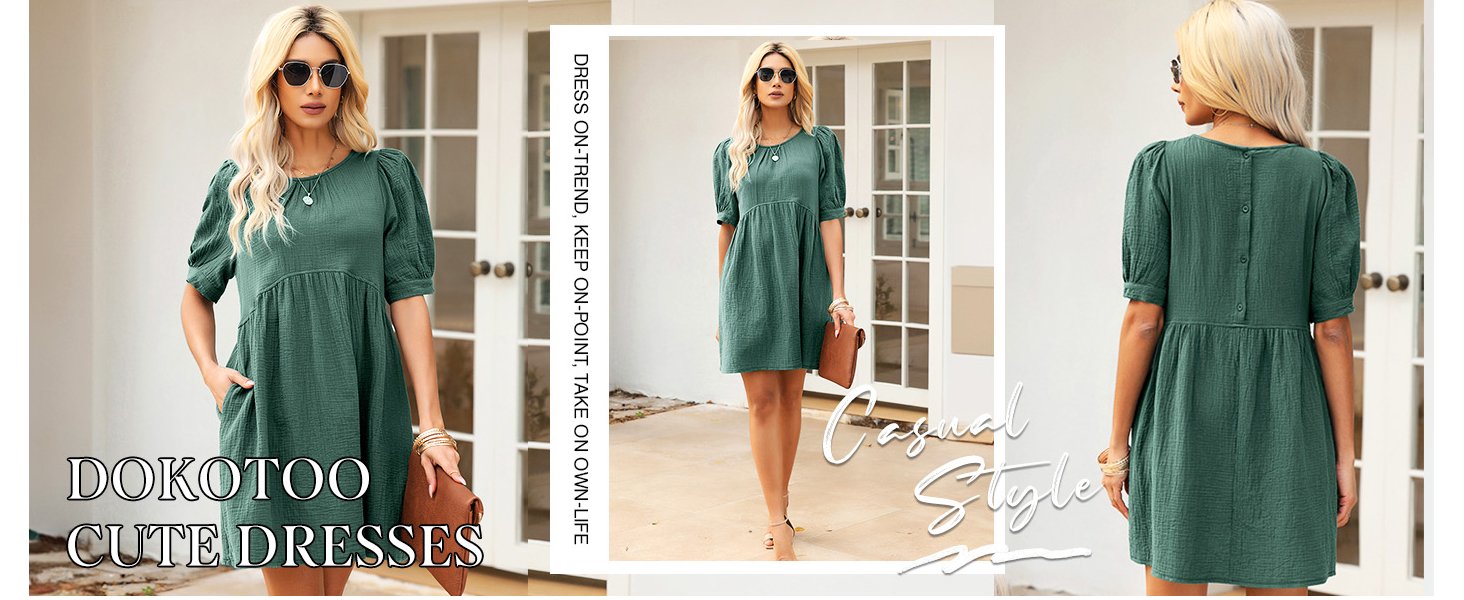 casual chiffon dress