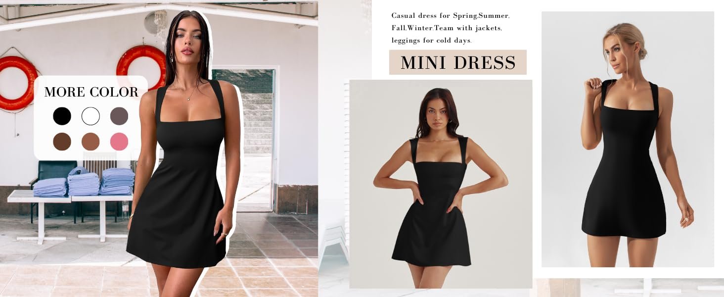 suqare neck bodycon dress